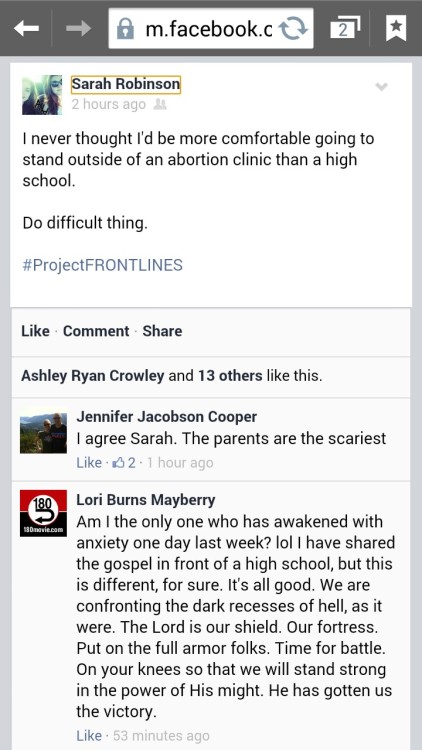 prolifepublicshaming: The anti abortion cult members are bringing their gory, graphic signs to high 