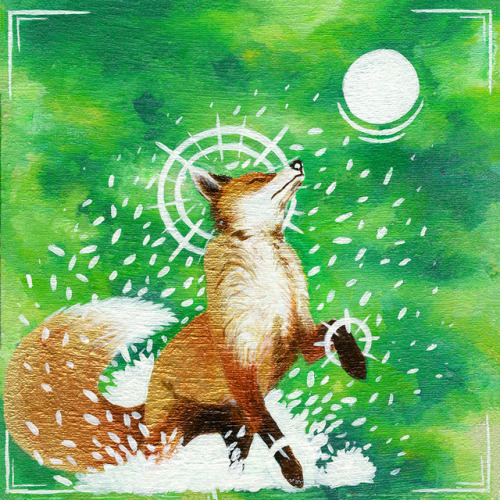 Forest Fox And Sky Owl