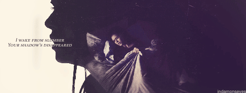 indamonseyes:Damon is gone and Elena feels him in her dreams… (“Only in my sleep”, by The Corrs)
