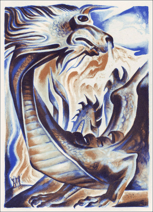 Beowulf.New York: Heritage Press, 1939.Illustrations By Lynd Ward. 