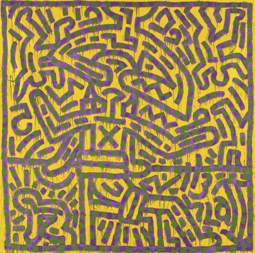 mauveflwrs:Keith Haring Untitled (January 16, 1982), 1982