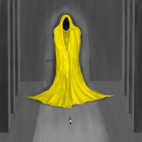 Another color exercise, but this time I really wanted to draw The King in Yellow, I always loved the