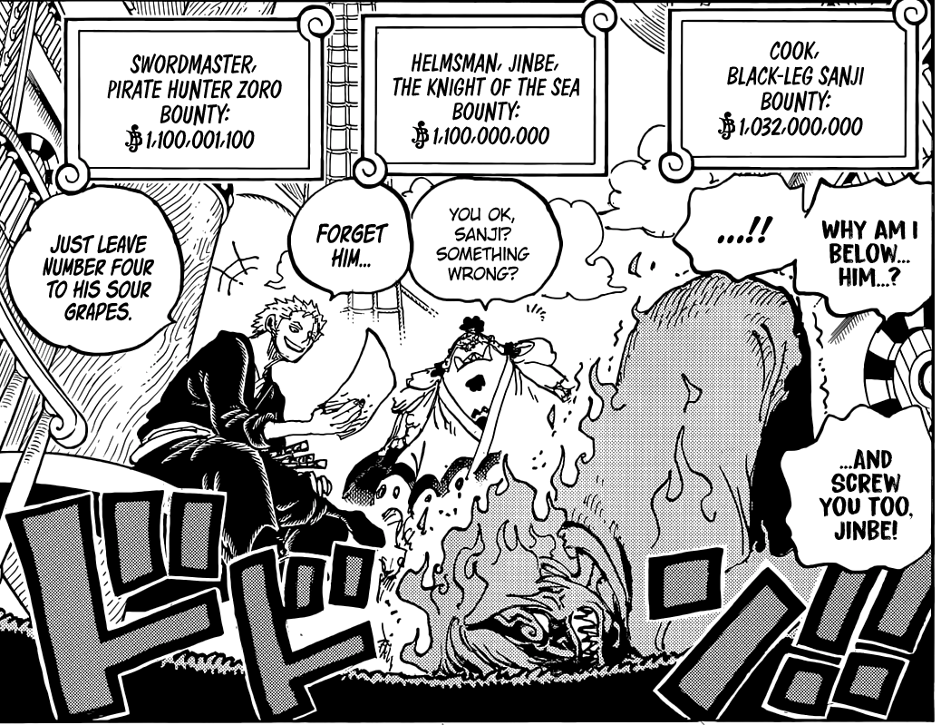 One Piece Chapter 1058 Spoilers Reveal Zoro and Mihawk's Bounties