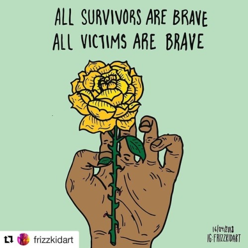#Repost @frizzkidart (@get_repost)・・・Today&rsquo;s affirmation art: All survivors are brave. All