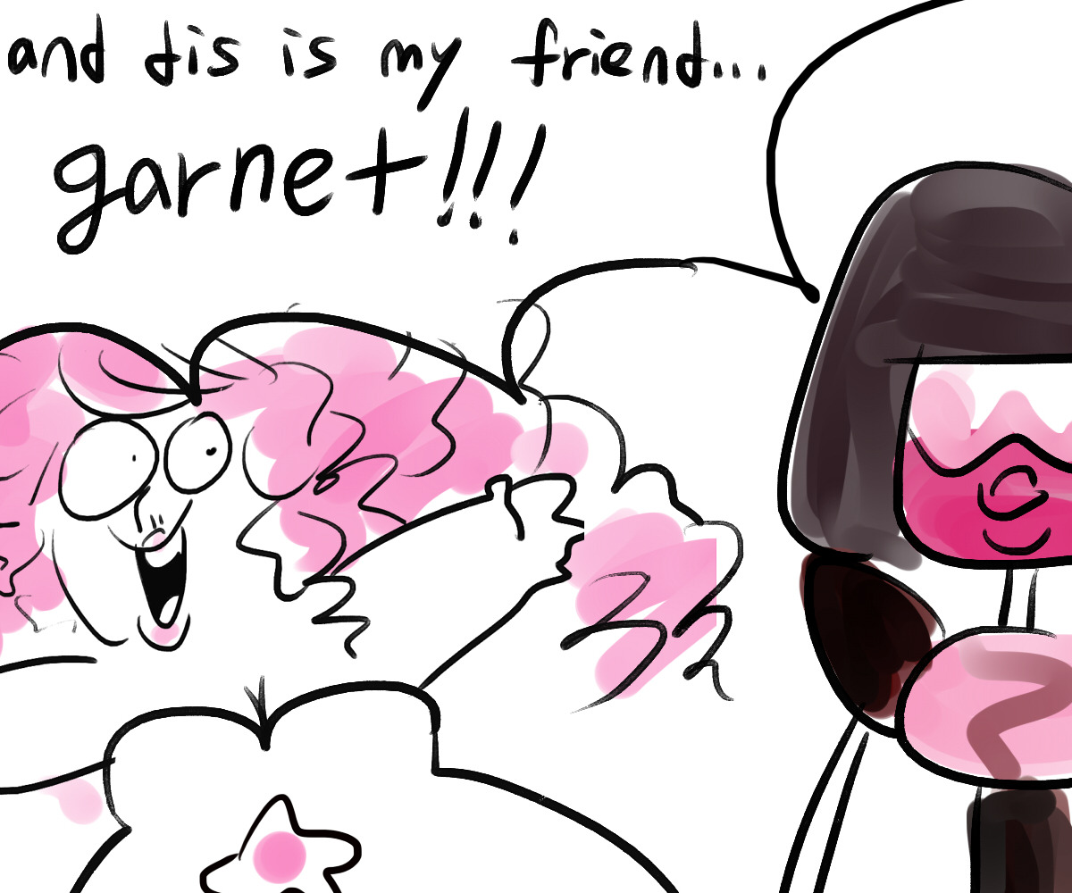 jessified-sfw:  Steven Universe and Undertale silly crossover.  hOI!!!!! weare the….CRYSTALGEMS!!!!!!!!!!!!!!!