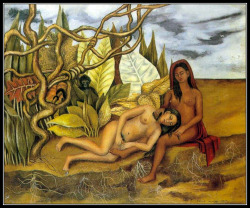 adhemarpo:  Frida Kahlo - Deux nus dans la forêt (1939)