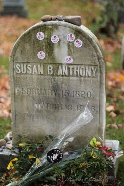 sixpenceee:  Susan B. Anthony’s headstone