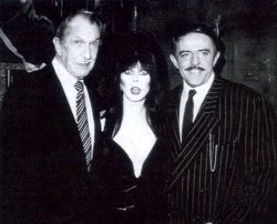 cryptofwrestling:  Vincent Price, Elvira,