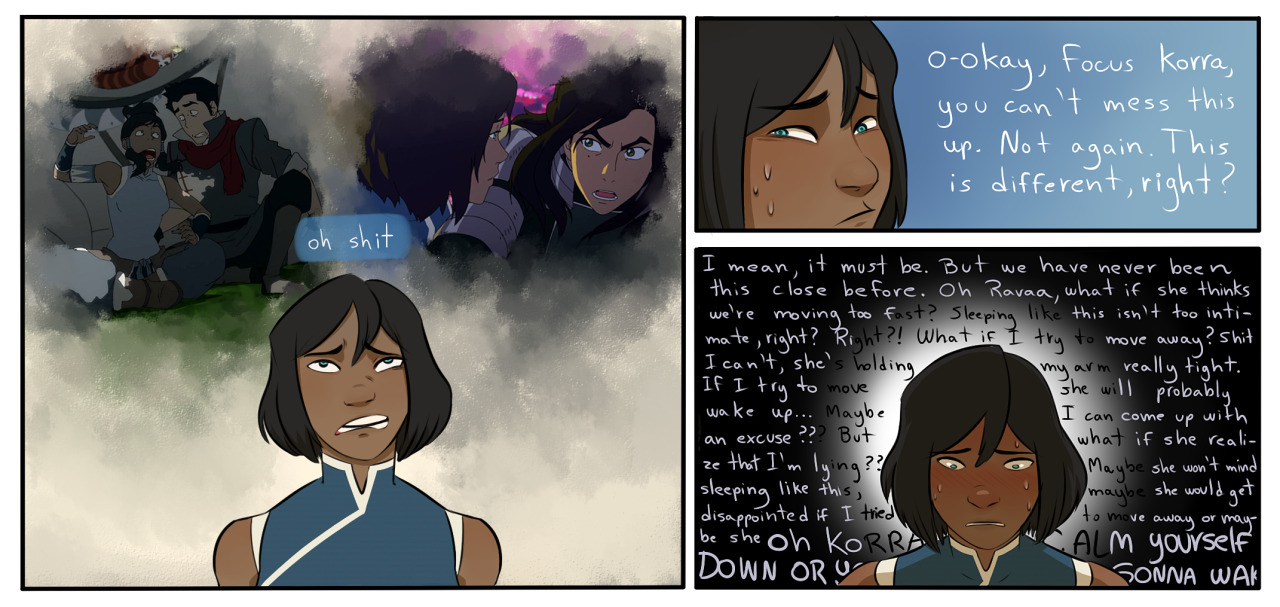 ryuuringo:some korrasami fluffy!they are dorks and I love both of them.
