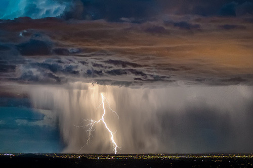 wonderous-world:  Santa Fe Thunderstorm | New Mexico, USA by  J.D. Turner 