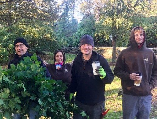 It’s cold out there and our fantastic team is putting gardens to bed and finishing up fall planting 