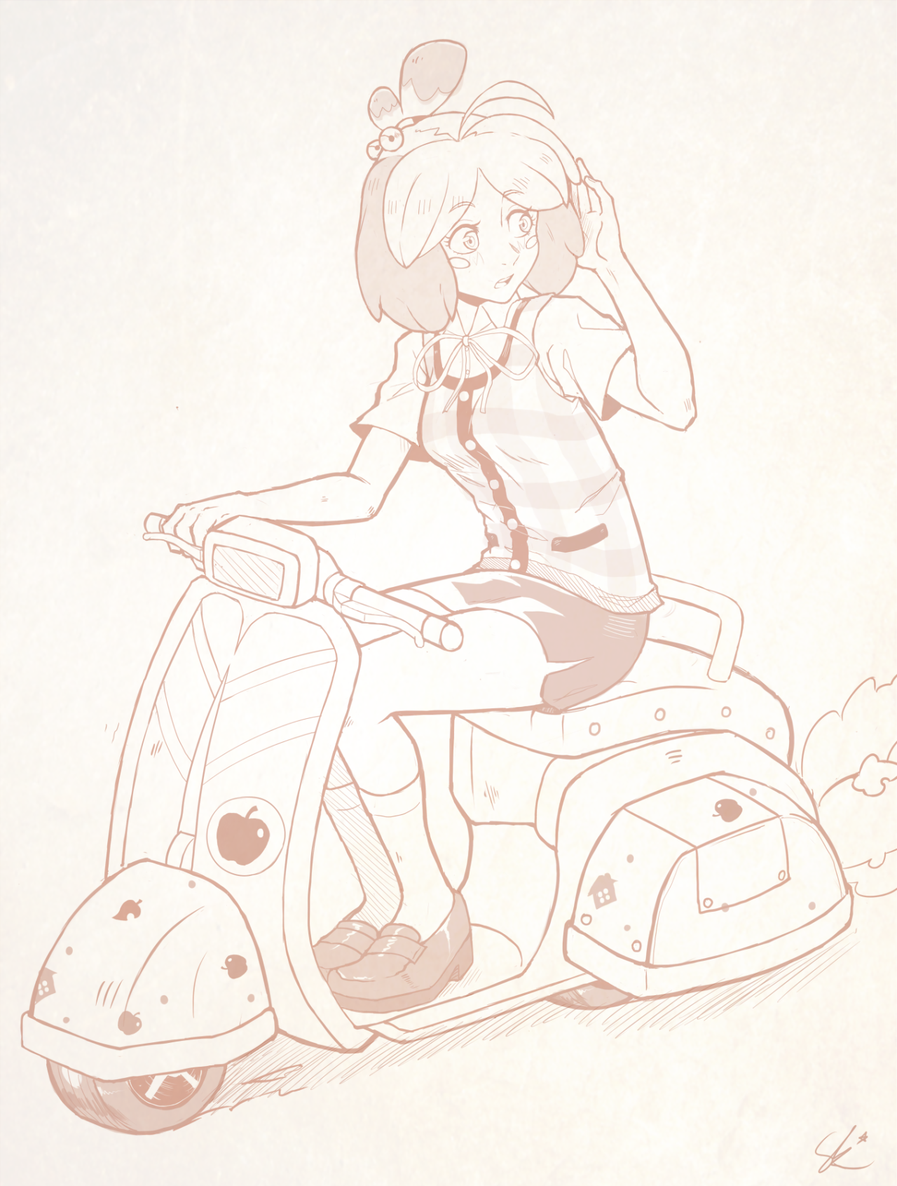 enecoo:  Guess who loves to play as Isabelle in Mario Kart 8? B)  &lt;3 &lt;3