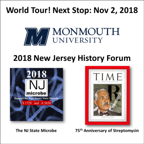 The NJ State Microbe will be part of the New Jersey Historical Commission Forum on Popular Culture i