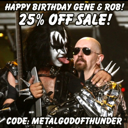 IT&rsquo;S GENE SIMMONS&rsquo; &amp; ROB HALFORD&rsquo;S BIRTHDAY! TO CELEBRATE WE&a