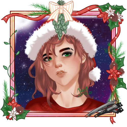 [25 Days of Christmas] Day 6 - Jane Shepard.Art © @itismissmCharacter © their rightful own