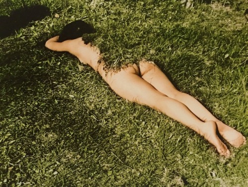 neshamama:ana mendieta, “untitled (grass on woman),” 1972