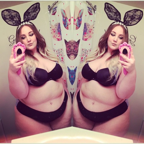 khaleesidelrey:Celebrated #Ēostre by slinking around like a naughty bunny in my @theashleygraham lingerie from #additionelle ~ #curvesreign #plussize #plussizefashion #plussizelingerie #additionelle #curvycastingcall #plussizemodelsearch