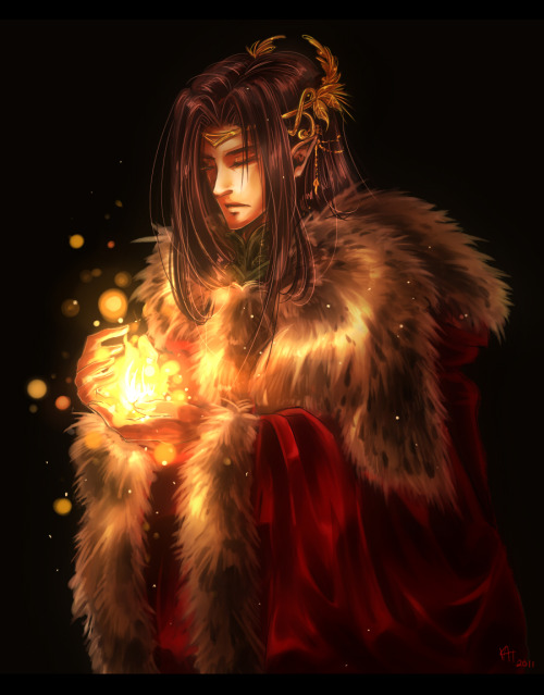 markedasinfernal:‘And the inner fire of the Silmarils Fëanor made of the blended light of the Trees 