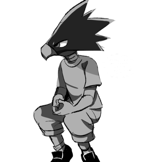 tottybun:Tokoyami is hard to draw bye