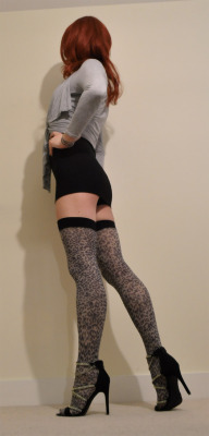 mainlyusedforwalking:  On the site where I bought these stockings they give random prizes for uploading pics of you wearing them…would it be weird of me to do that? 