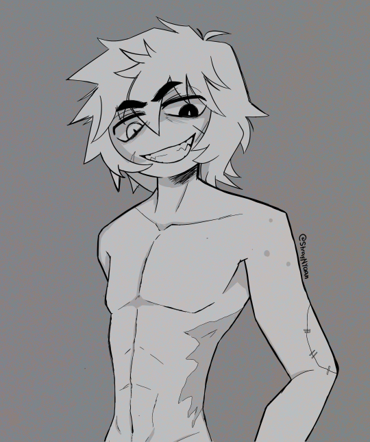 shirtless jeff the killer sketch in 2023