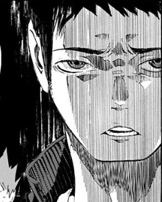 sorasan00:  Really, when you go back and reread Haikyuu from the beginning, you can tell the mangaka just came out of creating a horror manga, which happened to be his first ongoing pro manga.    That’s no sports manga. That’s some horror show going