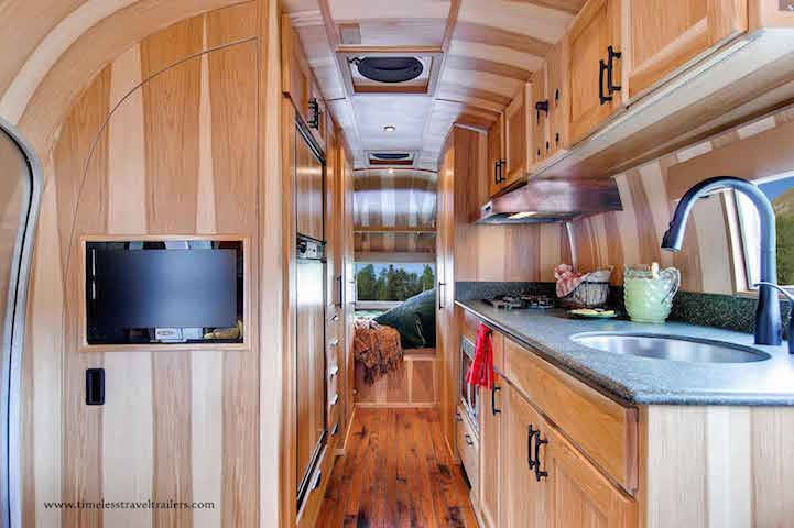 mymodernmet:  1950s Airstream Trailer Restored as Modern Mobile Home with Cozy Wood