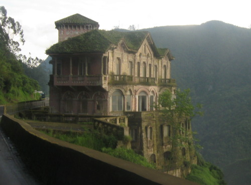congenitaldisease: Built in 1923, Hotel del Salto lies beside the Tequendama waterfalls in Colombia.