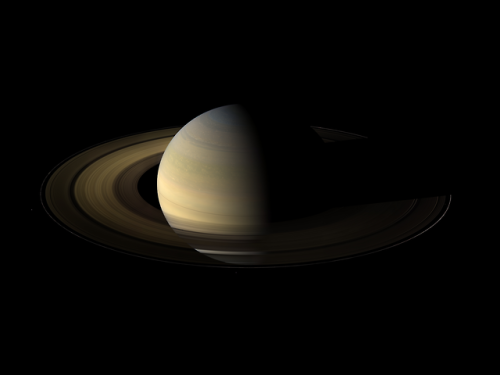 Saturn&rsquo;s equinox in 2009 taken by Cassini spacecraftCredit: NASA/JPL