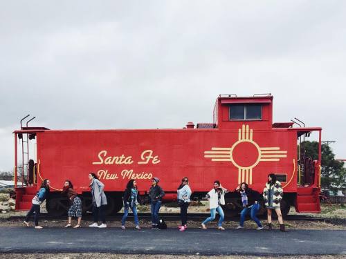 Santa Fe. New Mexico. Train. Babes. #guacamolme #santafe #newmexico #baumshellbabs #babelorettes #tr