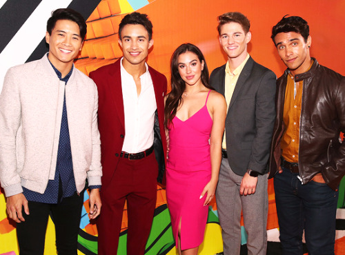 The cast of Power Rangers Ninja Steel attends Nickelodeon’s 2018 Kids’ Choice Awards at 