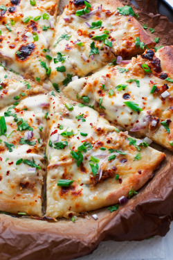 do-not-touch-my-food:Korean BBQ Chicken Pizza  mmm