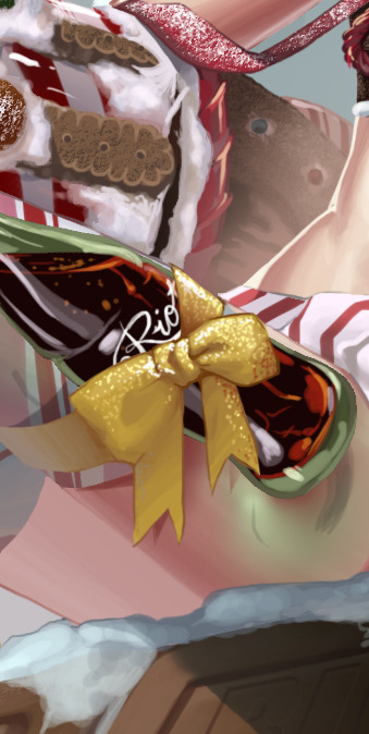 lettiebobettie:  Fake Jinx splash I wish she had a holiday skin Happy Holidays!! Commission info 