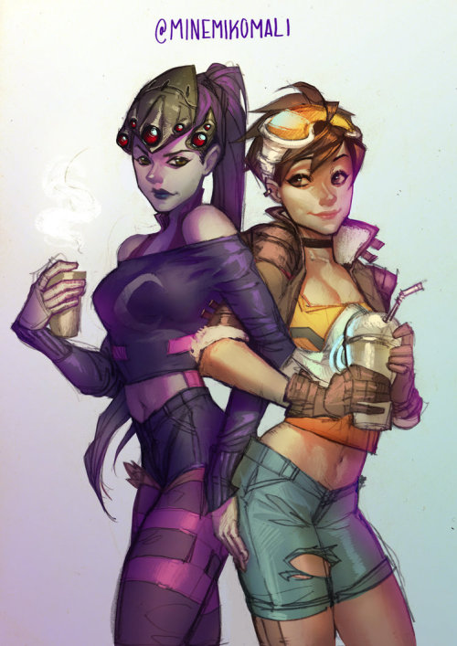 overbutts:  Morning coffee [Overwatch] by MinemikoMali  