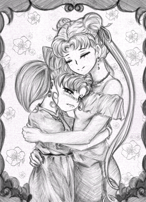 tiffanyno: Sailor Moon and Chibi Usa Очень люблю это аниме. Доброе и милое. Поэтому нарисовала фанар