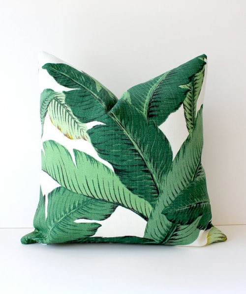  Green Floral Jungle Accent Pillow$40[x] 