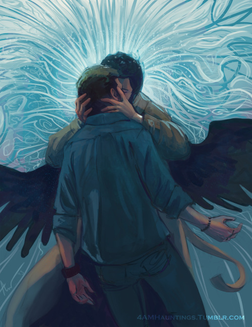 4amhauntings:But you are like the sun, too bright to behold.Just some Destiel. Inspired by this: [x]