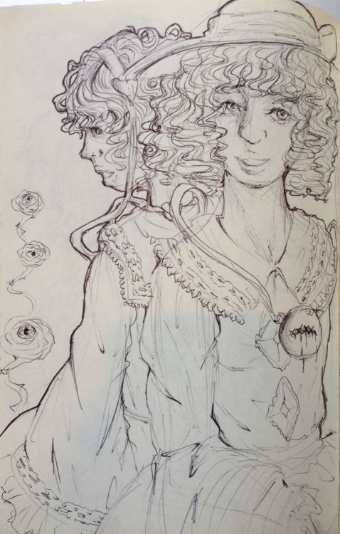 I don’t often post doodles from my sketchbook, because they’re very messy and the anatom