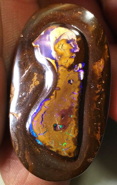  Boulder Opal with a ghostly image - Queensland, Australia