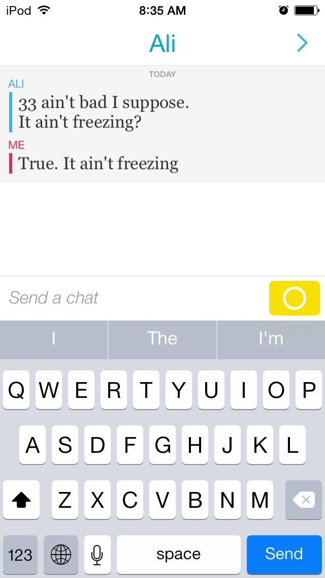 My friend sent me a snap of himself chilling in Brisbane in 94 degree weather. I