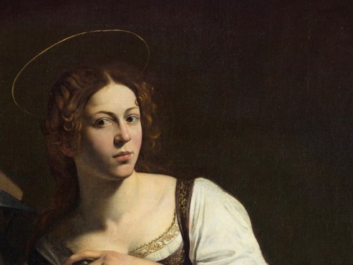 barcarole:Detail from St. Catherine of Alexandria, Caravaggio, c. 1598.