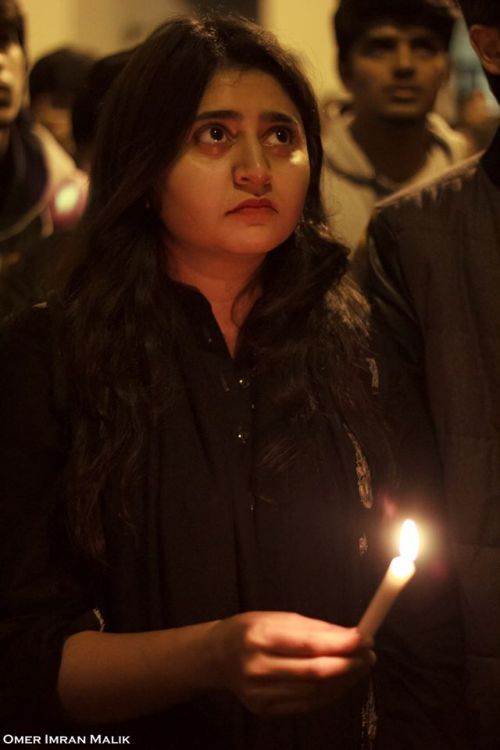 stay-human:141 candles for 141 lives.Vigil in Lahore for the human life lost in Peshawar today. (x)