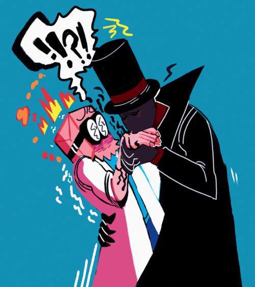 aleeinwaves: art trade with @snupp-snoel … their art- @clownsounds !!! GOOD STUFF THERE!!!! haaHA! 
