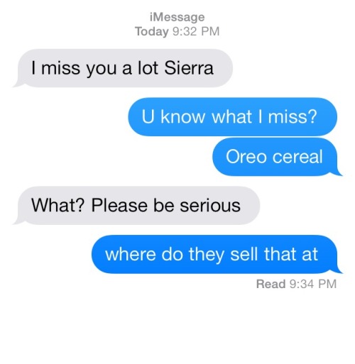 kristineirl:fallopianrhapsody:Sierra has terrible taste in cereal.THOSE ARE FIGHTING WORDS FRIENDore