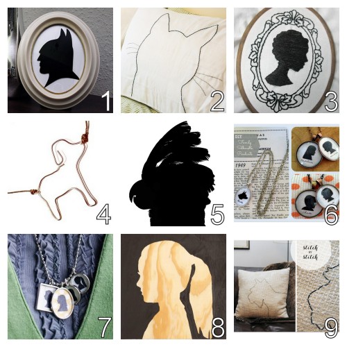 DIY Roundup of my favorite silhouette crafts. I&rsquo;ve been creating unconventional silhouette