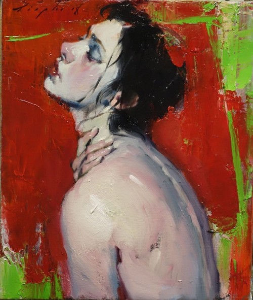 Malcolm T. Liepke aka Malcolm Liepke (American, b. 1953, Minneapolis, MN, USA) - Chin Up, 2018 Paint