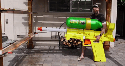 remingtonfae:enaronia:the-future-now:A former NASA engineer made a giant Super Soaker so powerful it
