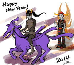q-dormir:  Happy New Year! 2014 is the year of the horse in Chinese zodiac. And my chinese zodiac is horse as well! *w*