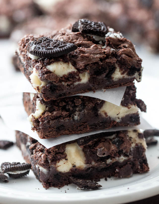 fullcravings:  Oreo Cheesecake Brownies