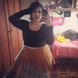 thee-peruvian-goddess:  bethanyaliceh:  thee-peruvian-goddess:  thee-peruvian-goddess:  I love this skirt!  By the way I’m so glad it fit me. It’s a size 31 and I thought I was a 36. When I was trying it I saw my body almost naked in the mirror. I